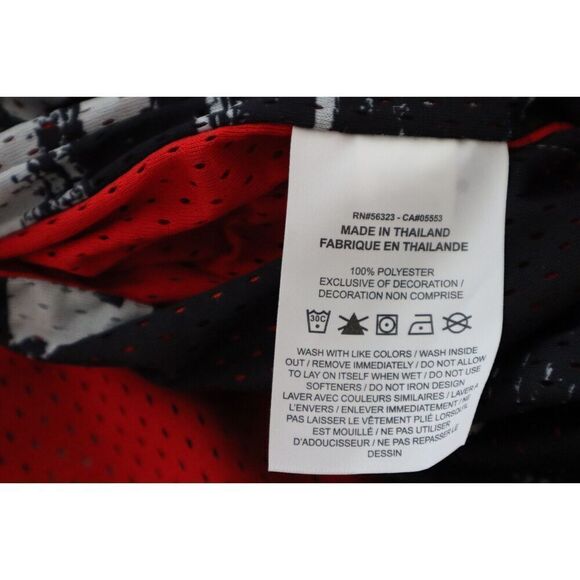 Nike DV9607-010 Mens Sz XL Black/Red Loose Fit Reversible Mesh Basketball Shorts - Picture 11 of 13